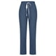 thumbnail image 3 of ICHUANYI Clearance Women's Casual Wide Leg Pants Solid Elastic Waist Loose Long Pants With Pocket(Navy, M) ICHUANYI WER2023080906621, 3 of 5