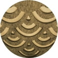 thumbnail image 1 of Ahgly Company Machine Washable Indoor Round Transitional Orange Gold Area Rugs, 5' Round, 1 of 7