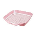 thumbnail image 5 of TOOYFUL Dog Potty Tray, Reusable Puppy Toilet, Sturdy Pee Mesh Training Tray,Pet Training,Toilet Pee Pad Holder, for Dogs PInk, 5 of 10