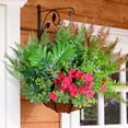 thumbnail image 6 of HKKDKTA 20 Pcs Artificial Plants Outdoor,Fake Boxwood Plants UV Resistant Faux Shrubs Plastic Plant for Outdoor Patio Garden Front Porch Yard Decor., 6 of 7