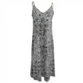 thumbnail image 3 of Pisexur Robe Maxi pour Femmes Été Aguichant à Col en V à Imprimé Floral Décontractée Ample Sans Manches Longue Robe Robe de Plage, 3 of 4