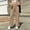 Khaki women high waisted wide leg trousers a1, variant on BRELIL Women's High Waisted Wide Leg Trousers with Pockets Casual Streetwear Long Pants Baggy Loose Fashion Outfits Solid Workout Palazzo, Light Blue S