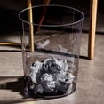 thumbnail image 3 of HBBKVI 3.2 Gallon Transparent Plastic Trash Can, Round Trash Can for Home Office, Gray, 3 of 6