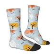 thumbnail image 4 of Yiaed Elephant Tree Print Great elasticity Crew Socks Sports socks for Men and Women, 4 of 5