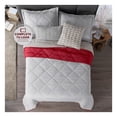 thumbnail image 4 of Colcha Doble Vista, Ideal para todo el año 1 Pieza Real Textil (Gris/Rojo, Matrimonial), 4 of 6