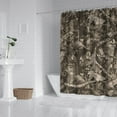 thumbnail image 2 of Brown Camo Deer Tree Pattern Shower Curtain 84"x72" ,Bathroom Decorative Shower Curtains Set with 12 Hooks,Modern Waterproof Washable Shower Curtain, 2 of 6
