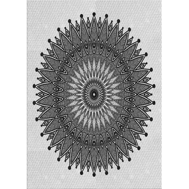 Ahgly Company Machine Washable Indoor Rectangle Transitional Gray Wolf Gray Area Rugs, 6' x 9'