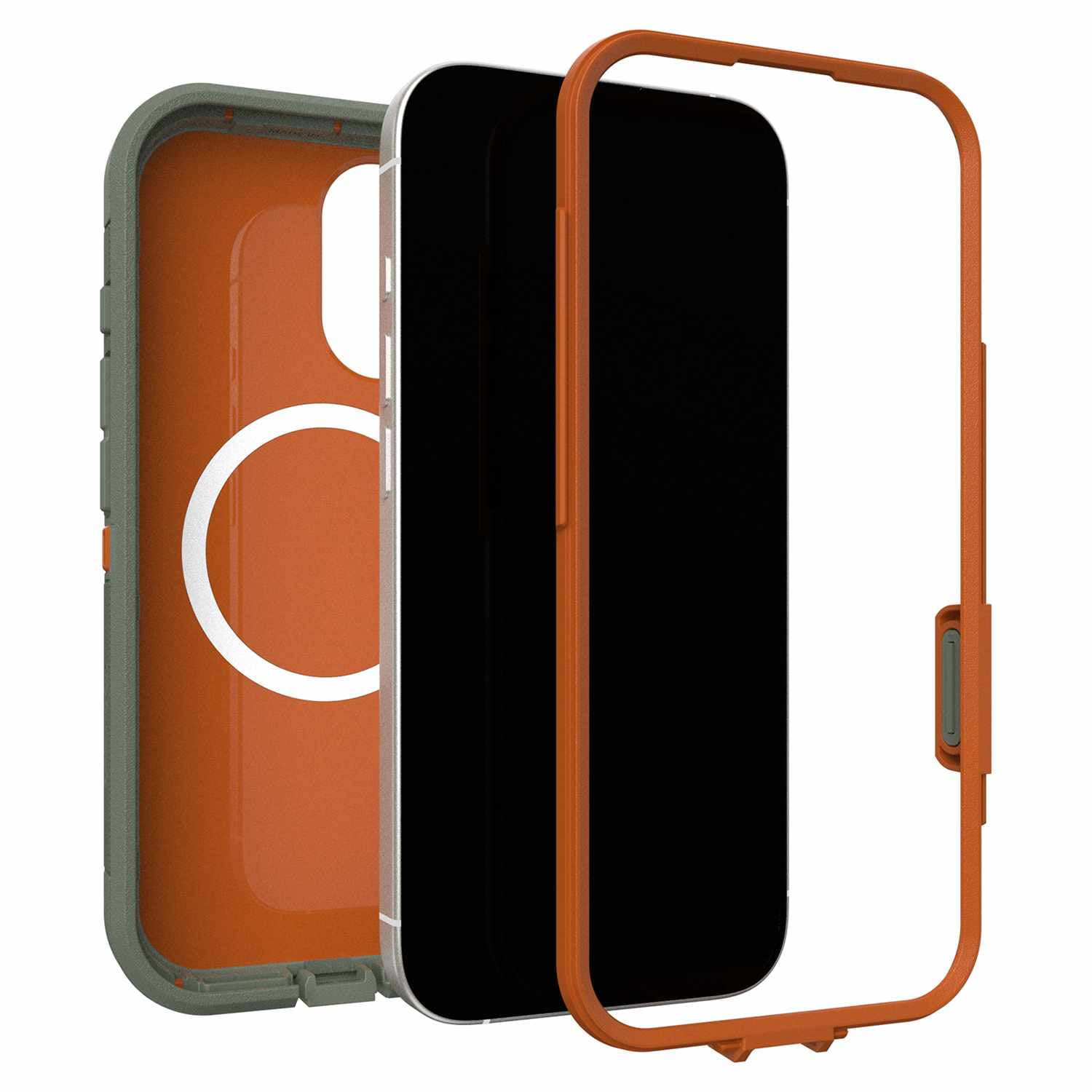 OtterBox Defender Pro XT Clear MagSafe Case w/Camera Control Realtree Apx (Green) for iPhone 17 Pro