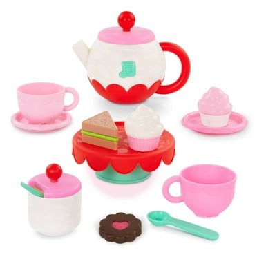 Battat Whistle & Sing Tea Set Musical Teapot with Accessories, Toddler and Preschool Toys