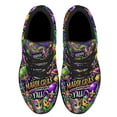 thumbnail image 2 of Happy Mardi Gras Y'all Masquerade Beads Shoes Sneakers for Women Men Black Size 10, 2 of 7