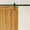 Black, variant on The Delaney BD1064 1000 Series 6 ft. Barn Door Hardware - Black