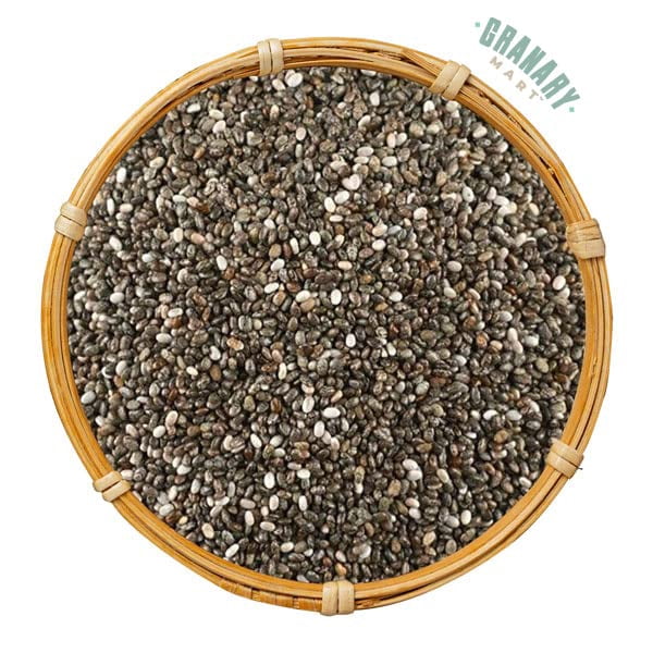 Natural Black Chia Seeds by Granary Mart – Superfood Packed w/ Omega-3 & Calcium –GMO & Gluten-Free –Diet & Keto Friendly Snack – Affordable Bulk Rate – 50lbs. Bulk Bag