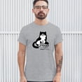 thumbnail image 3 of Tee Hunt My Cat was Right About You T-Shirt Cat Lover Funny Kitty Kitten Men's Tee, Gray, XX-Large, 3 of 5