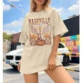 thumbnail image 5 of MOUSYA Womens Country Music Band Shirts Nashville Concert Graphic Tees Oversize Tops, 5 of 12