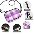 thumbnail image 3 of FORMRS Mini Crossbody Bag for Women Adjustable Rope Shoulder Casual Phone Purse, Purple and White Pattern, 3 of 7