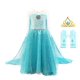 thumbnail image 1 of Vestido de princesa Elsa para niña, disfraz de reina de la nieve, corpiño de cristal sintético ostentoso, ropa de fiesta Fivean unisex, 1 of 2