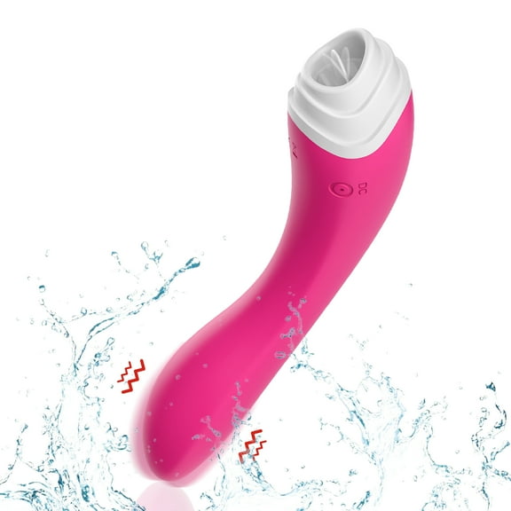 MMQ 9 Vibration Modes Licking Women Vibrator Rose Toy Quiet Rose Toy for Women (Rose Red)