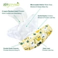 thumbnail image 4 of Wegreeco Washable Reusable Baby Cloth Pocket Diapers 6 Pack + 6 Bamboo Inserts (with 1 Wet Bag, Animal World), 4 of 6