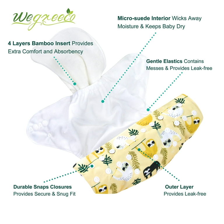Wegreeco washable reusable baby cloth best sale pocket diapers