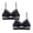2pcs#Black, variant on Gymayou Seamless Low Back Bra Wireless Padded Spaghetti Straps Bralette Thin Straps V Neck Backless Comfort Underwear Bra 1pc-Beige L