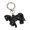 Black, variant on O Detailed 3D Horse Charm Keychain Made of Acrylic for Bag Decoration and Gift