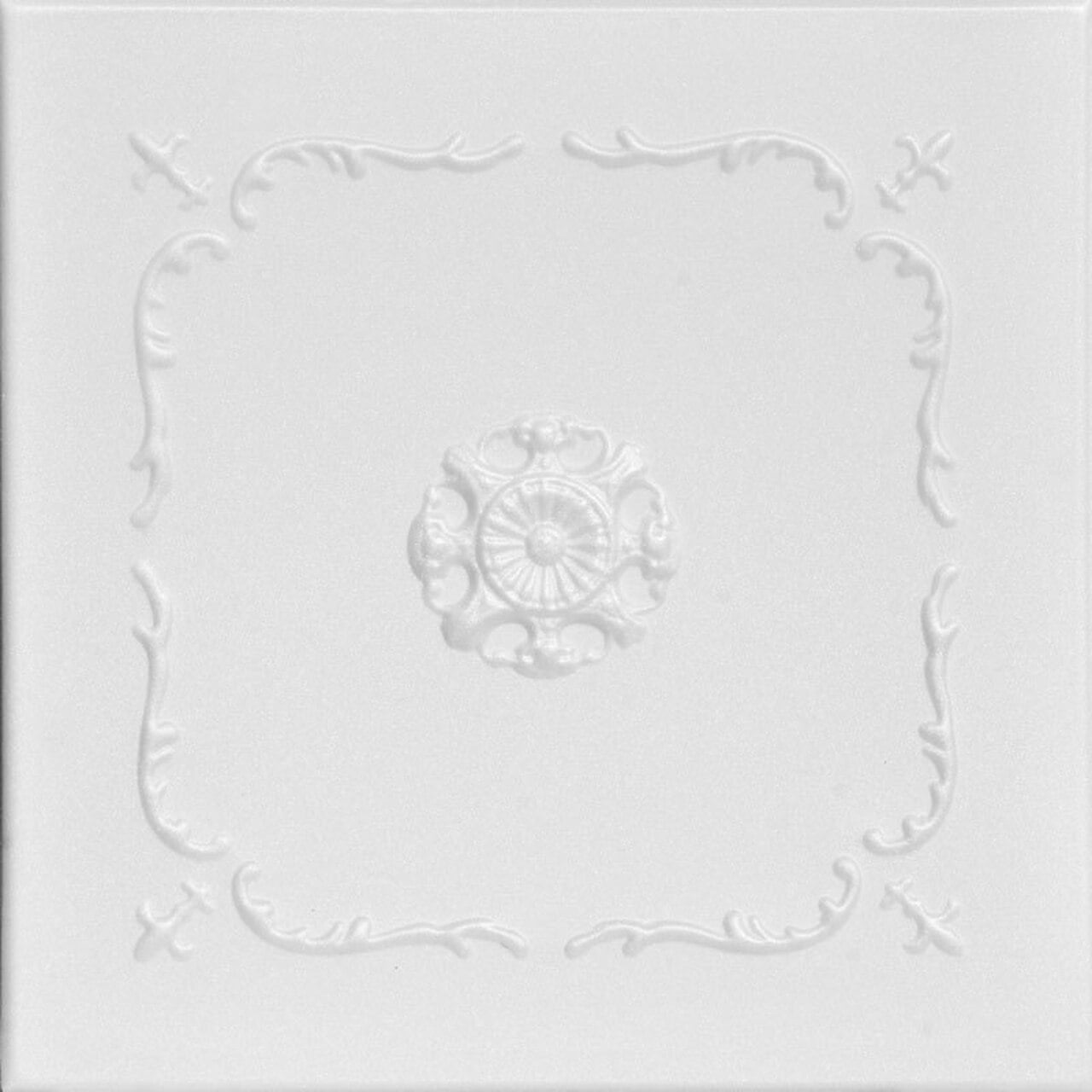 128 sq. ft./Case Plain White Pack of 48 A La Maison Ceilings R43 Bourbon Street Foam Glue-up Ceiling Tile