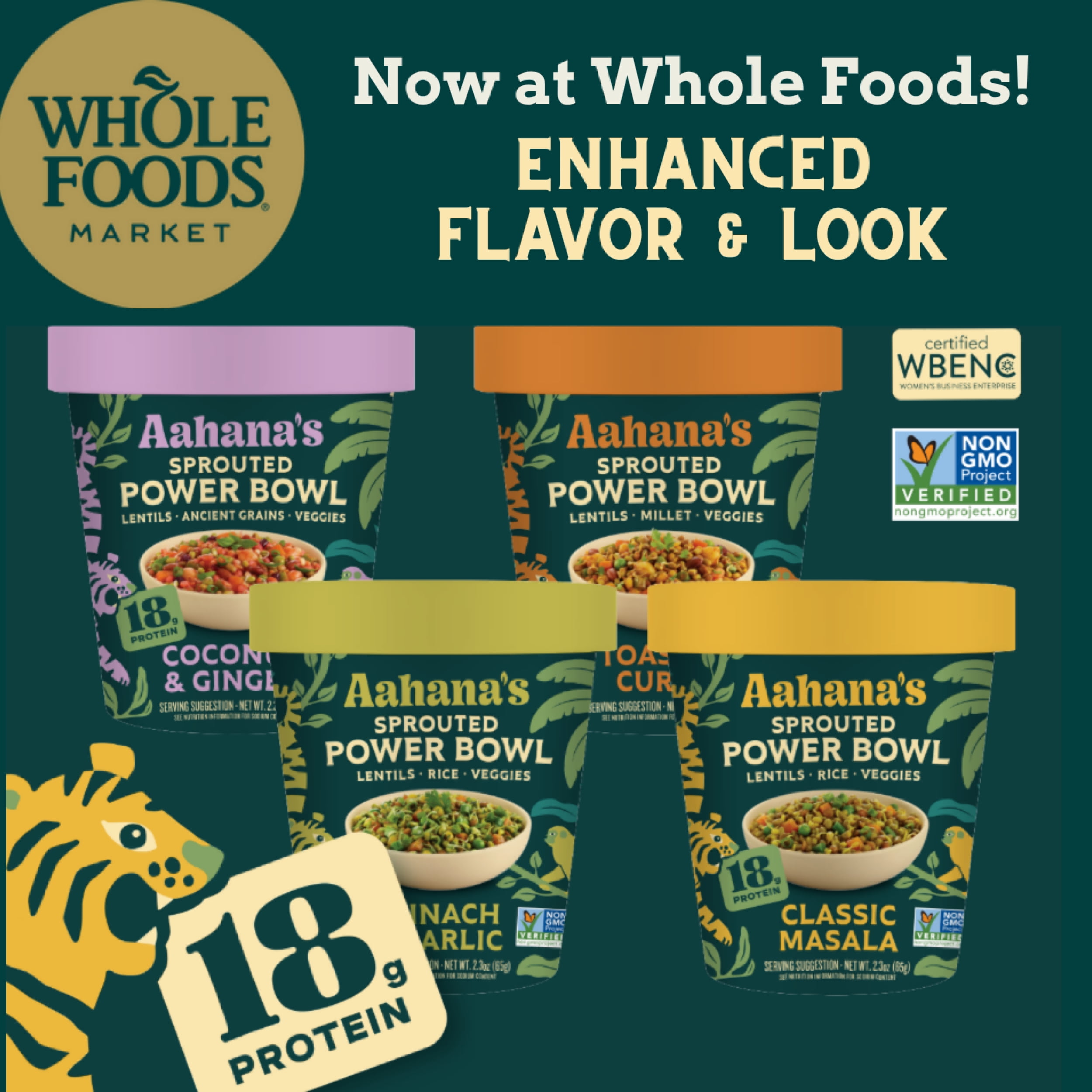Aahana’s Ready-to-Eat Indian Lentil Meal Bowls Combo – Sprouted Power Bowls | Gluten-Free, High Protein, High Fiber, Oil & Sugar Free, Vegan | 3+3 Combo Pack (3 Spinach & Garlic + 3 Coconut & Ginger)