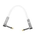 thumbnail image 5 of Almencla Patch Cable Connect Line Speaker Systems Plug and Playing 1/4'' Low Noise Electric Guitar Cable PVC Shell Instrument Audio Cable white, 5 of 8