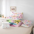 thumbnail image 4 of Erosebridal Floral Butterfly Bedding Sets Twin Size,Kawaii Cute Comforter Sets with Sheets,Super Cozy Reversible Bed in a Bag Twin size,Teenager Bedroom Decor,7pcs, 4 of 6