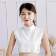 thumbnail image 4 of Collar falso de las mujeres De Solapa Desmontable Para Mujer, Con Cuello Falso Falso, Babero, - Tipo de blanca Tipo de camisa blanca Magideal Collar falso de las mujeres, 4 of 7