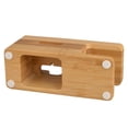 thumbnail image 3 of Soporte De Carga De Madera Base De Carga De Acero Inoxidable Soporte De Carga De Madera Portátil Conveniente Estante De Carga De Madera Soporte De Carga Simple Para Iphone Yuarrent EL009766-00, 3 of 4