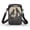 Crow Pattern, variant on HELLHERO Skull and Floral Pattern 2 Zippers Shoulder Bags with Adjustable Strap for Outdoor Travel
