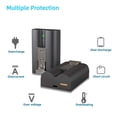 thumbnail image 3 of Batería de repuesto de 6040 mAh x 2 con cargador para Ring Doorbell, 3 of 8