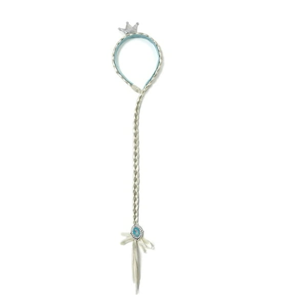 Perruque Synthétique Tressée et Tressée pour Enfant, Équipement de Cosplay, Fourniture de ix, Princesse Anna, Accessoire de Costume