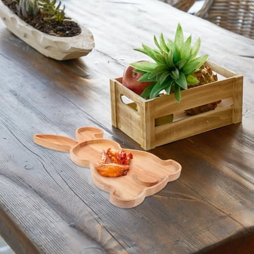 3-Piece Easter Serving Tray Set - Watercolor Bunny & Floral Design (13x10")