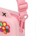 thumbnail image 2 of Kids Single Shoulder Camera Bag DIY Cartoon Decors Shock Absorbing Sling Messenger Bag Pink, 2 of 4