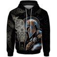 thumbnail image 3 of Sudadera con capucha informal de otoño para hombre, sudadera con capucha con estampado espartano y templario, sudadera con capucha holgada, ropa de calle Harajuku, ropa Y2k para hombre, 3 of 5