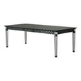 thumbnail image 1 of ACME Varian II Rectangular Wooden Top Dining Table in Black and Silver, 1 of 7