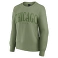 thumbnail image 2 of Women's Fanatics Olive Chicago Bulls Elements Flow Pullover Sweatshirt, 2 of 7