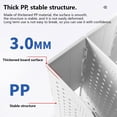 thumbnail image 6 of Deli Collapsible Magazine File Holder Magazine Rack Desk Organizer Binder Holder,2 Vertical Compartments,Light Gray, 6 of 10