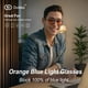 thumbnail image 2 of Gafas Goiteia que bloquean la luz azul, 100% naranja, color ámbar, 2 of 8