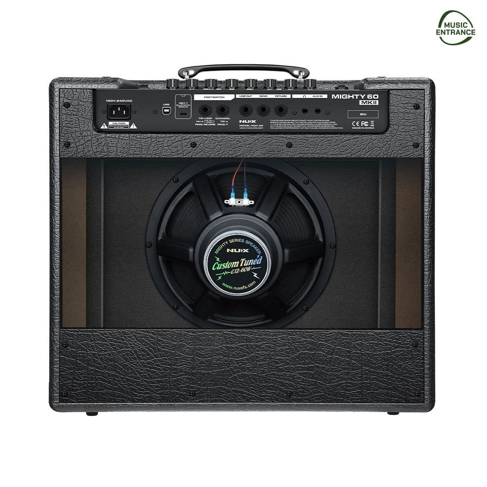 NUX Mighty 60 MKII 60W 7-Channel Modeling Electric Guitar Combo Amp with Bluetooth Black