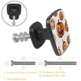 thumbnail image 3 of 4 Pcs Cabinet Handle Drawer Pulls Halloween Pumpkin Knobs with Screws Square Furniture Office Cabinet Knob Decoration, 3 of 7