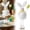 White, variant on Standing Easter Bunny Set,Plush Rabbits Couple Figurine,Long Legs Rabbit Figurines for Home Office Table Shelf Decorations(White)