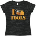 thumbnail image 3 of Inktastic I Love Tools Women's T-Shirt, 3 of 5
