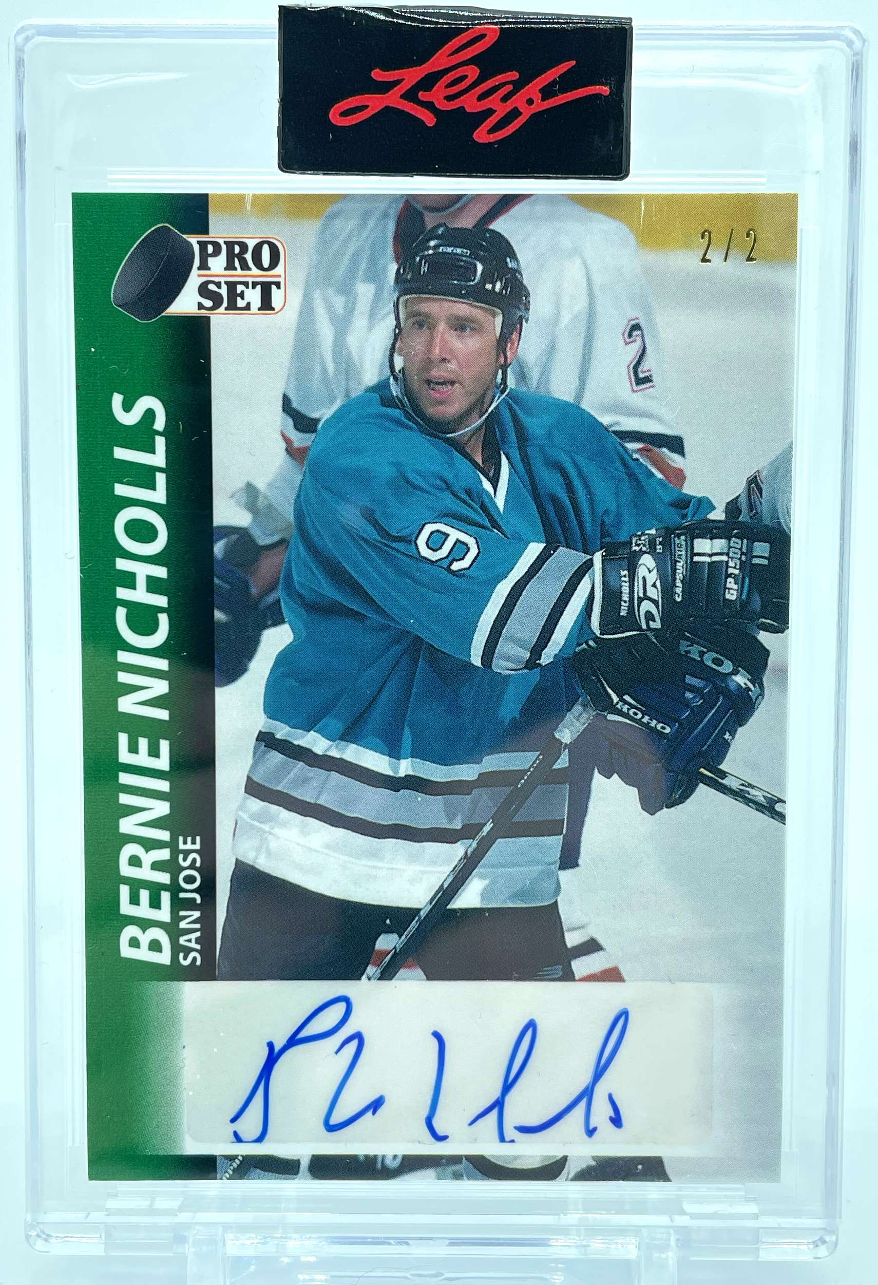 NHL 2021 Leaf Pro Set Bernie Nicholls Single Sports Card #2/2