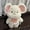 White, variant on Cute Big‑Ear Mouse Plush Toy, Soft Fluffy Rat Stuffed Animal with Lace Bib & Cake Embroidery, Kawaii Sweet Plushie for Kids Gift & Home Decor