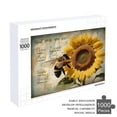 thumbnail image 4 of Sunflower And Bee God Says You Are Chosen Strong Unique 1000 Piece Puzzles for Adults and Kids Wooden Wall Art Decorative Sign for Bedroom Living Room Kitchen Bathroom Home Decor, 4 of 8