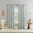 thumbnail image 6 of No. 918 Laurel Space Dyed Textured Semi-Sheer Back Tab Curtain Panel, 40"W X 84"L, Sage Green, 6 of 8