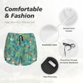 thumbnail image 4 of Gukieu Mushrooms and Flowers Print Women's Sports Shorts with Drawstring Elastic Waistband for Running, Yoga, Fitness-XX-Large, 4 of 7